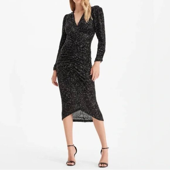 ✨ Stunning Black Sequin Cocktail Dress ✨ - Picture 2 of 15